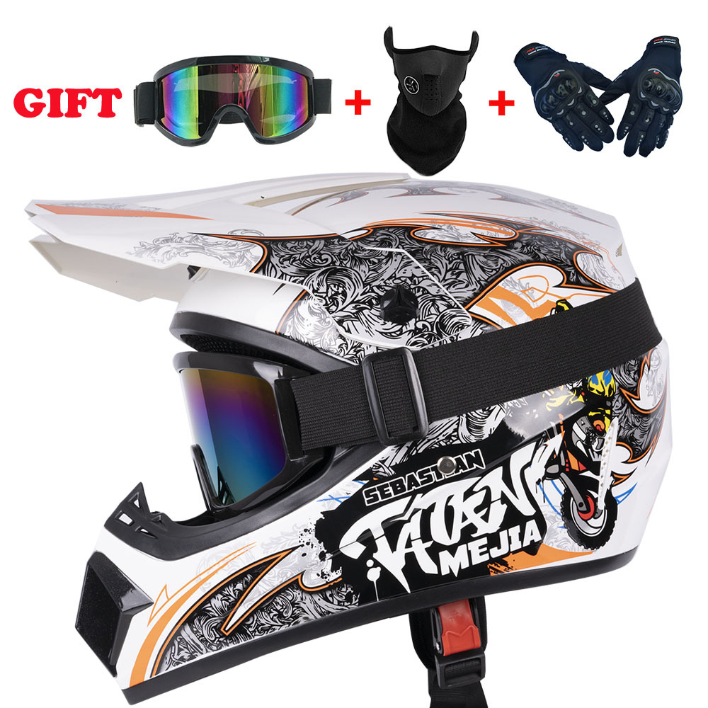 Mountain Biking Helmet Kids - Youth Motorcycle Helmet Children Off-Road Capacete