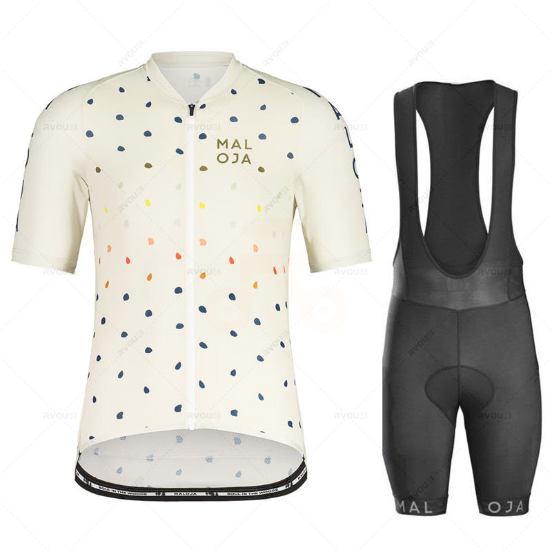 Mountain Biking Jerseys Men - Maloja Cycling Jersey Clothes Set, Bib