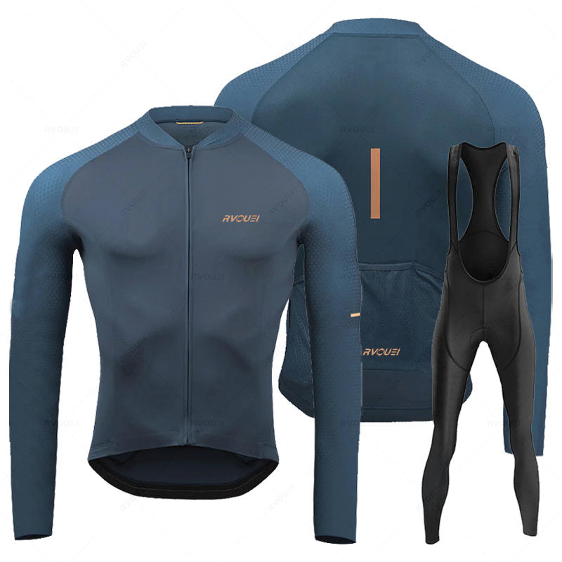 Mountain Biking Clothes - Rvouei Breathable Long Sleeve Cycling Jersey