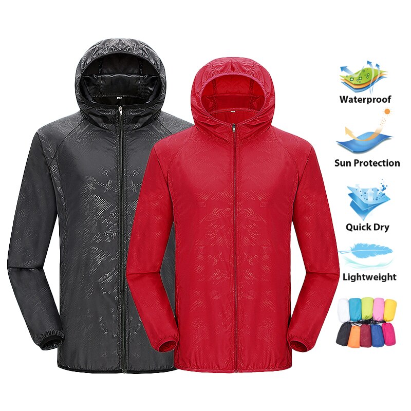 Mountain Biking Jacket - LNGXO Unisex Hiking Jacket Men Women