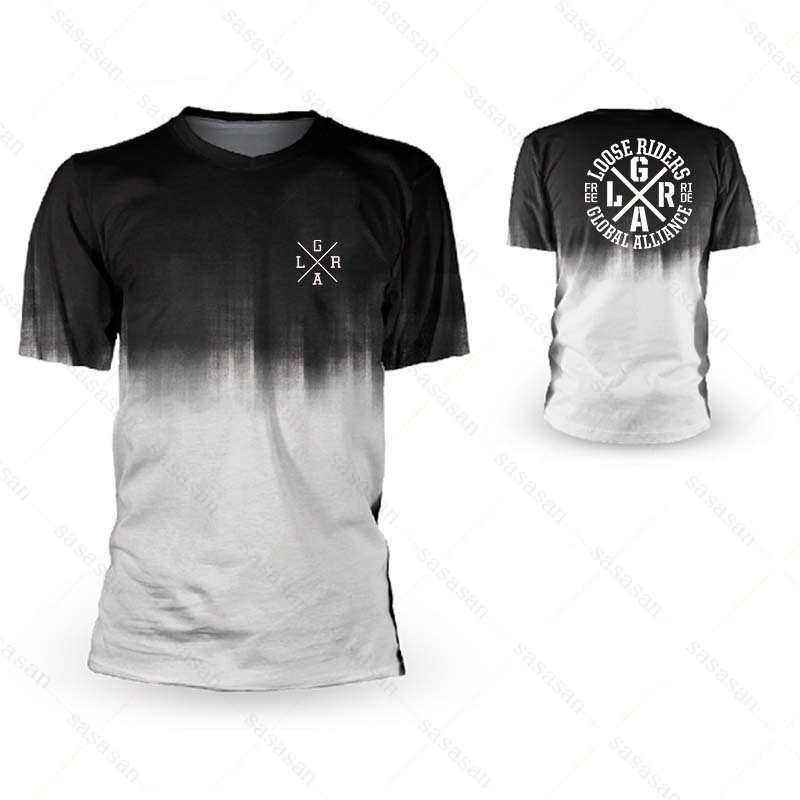 Mountain Biking Jerseys Men - Motocross Loose Riders Short Sleeve Jersey