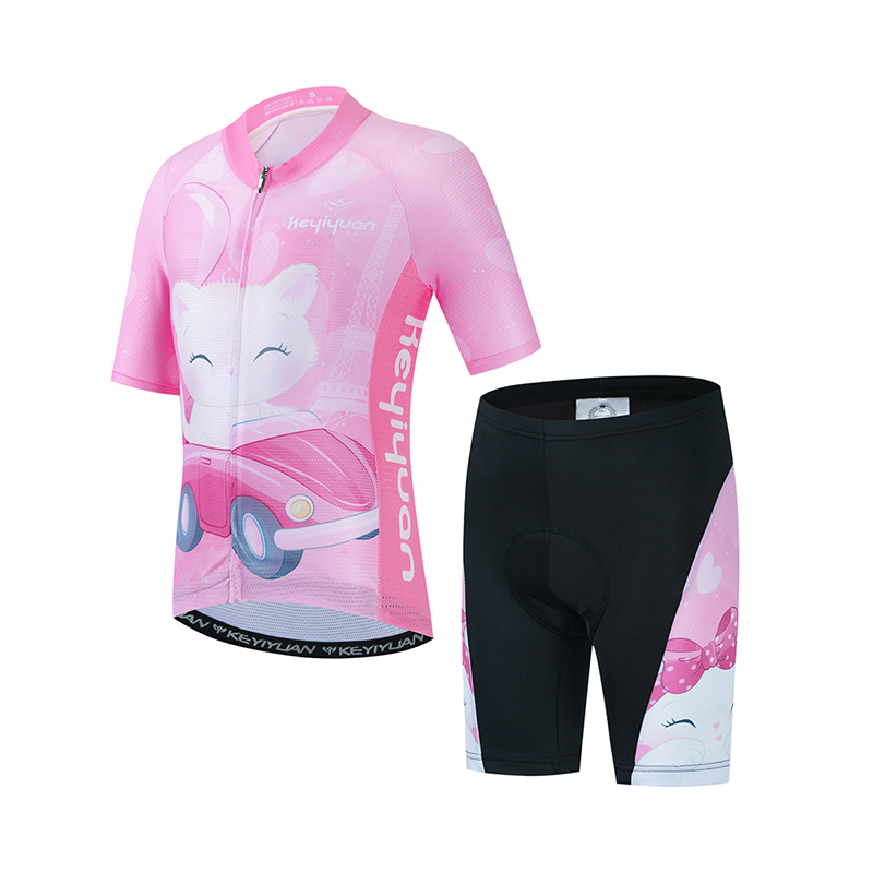 Mountain Biking Clothes - KEYIYUAN Kids Road Cycling Jersey Set