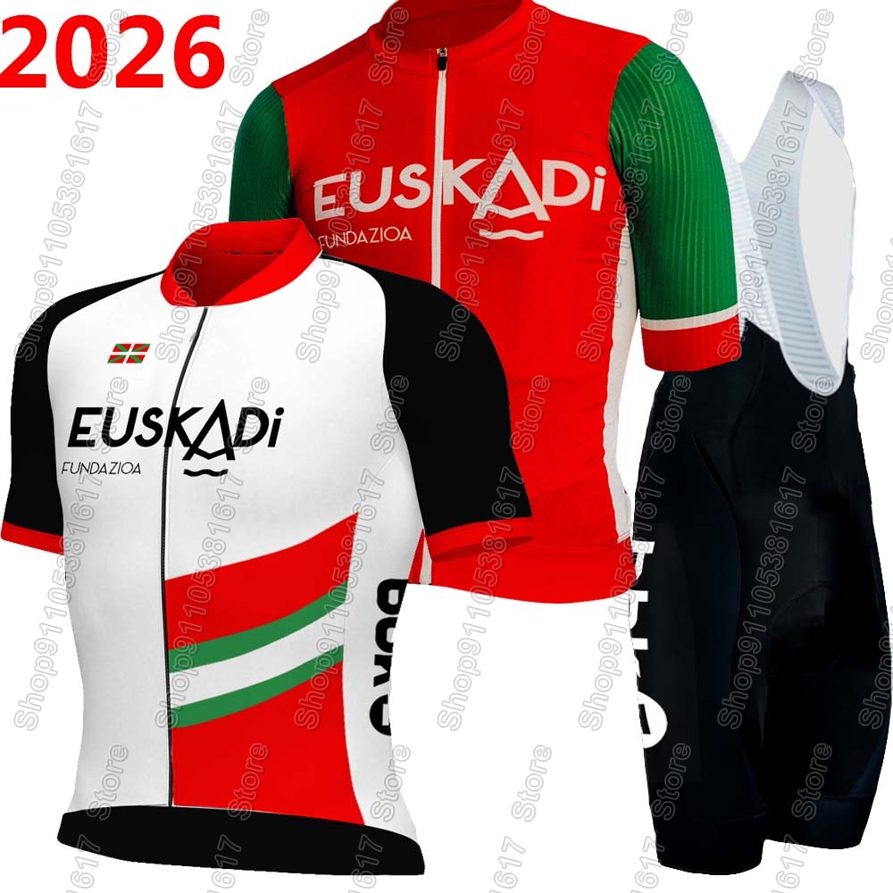 Mountain Biking Jerseys Men - Euskadi Team 2026 Cycling Jersey Set
