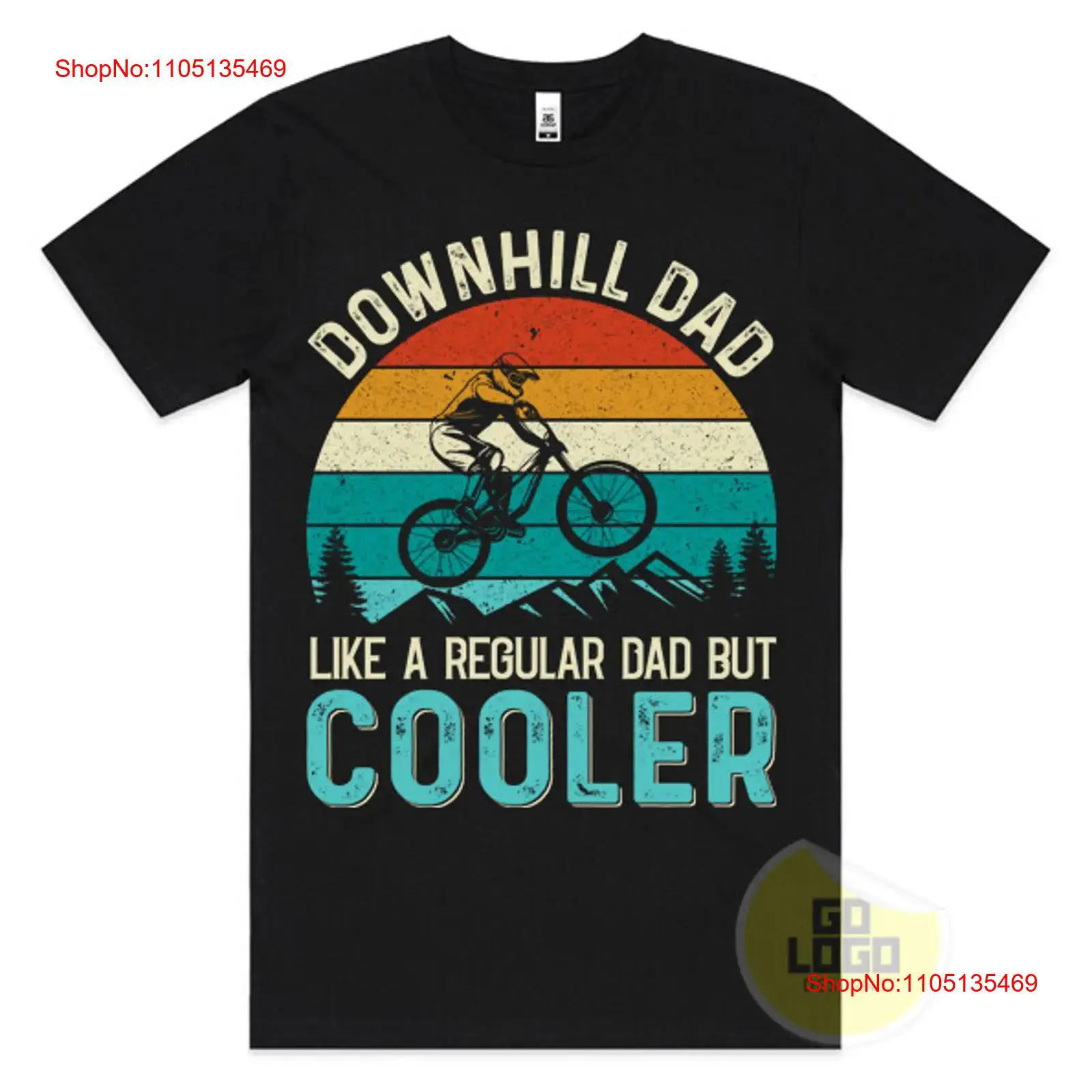 Mountain Biking Clothes - Funny T Shirt DOWNHILL DAD Cool