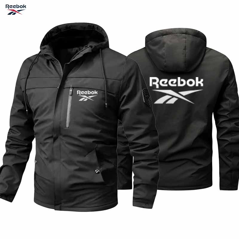 Mountain Biking Rain Jacket - Reebok logo cycling racing jacket -