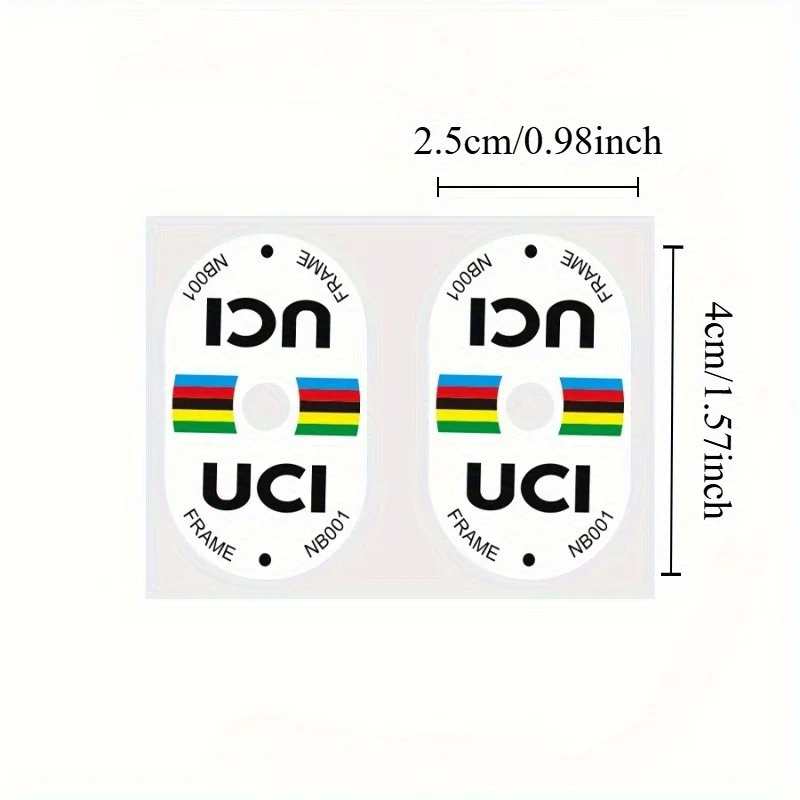 Mountain Biking Uci - 2PCS UCI Certified Valve Stickers Scratch