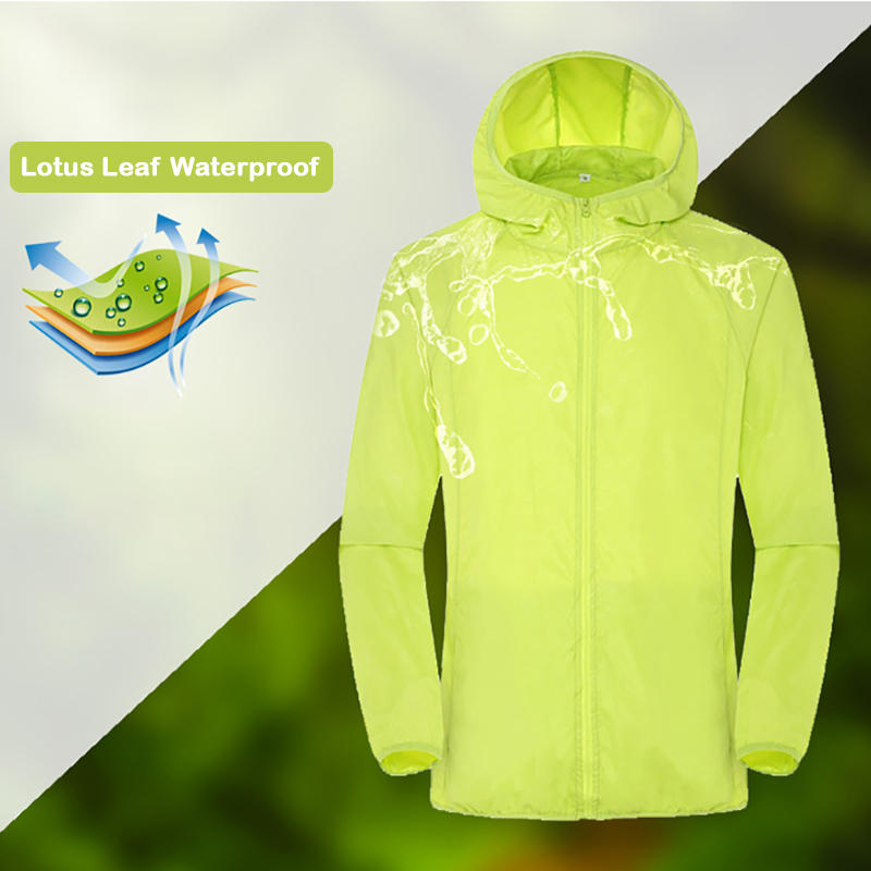 Camping Rain Jacket Men Women  - Mountain Biking Jacket ulasan dan harga