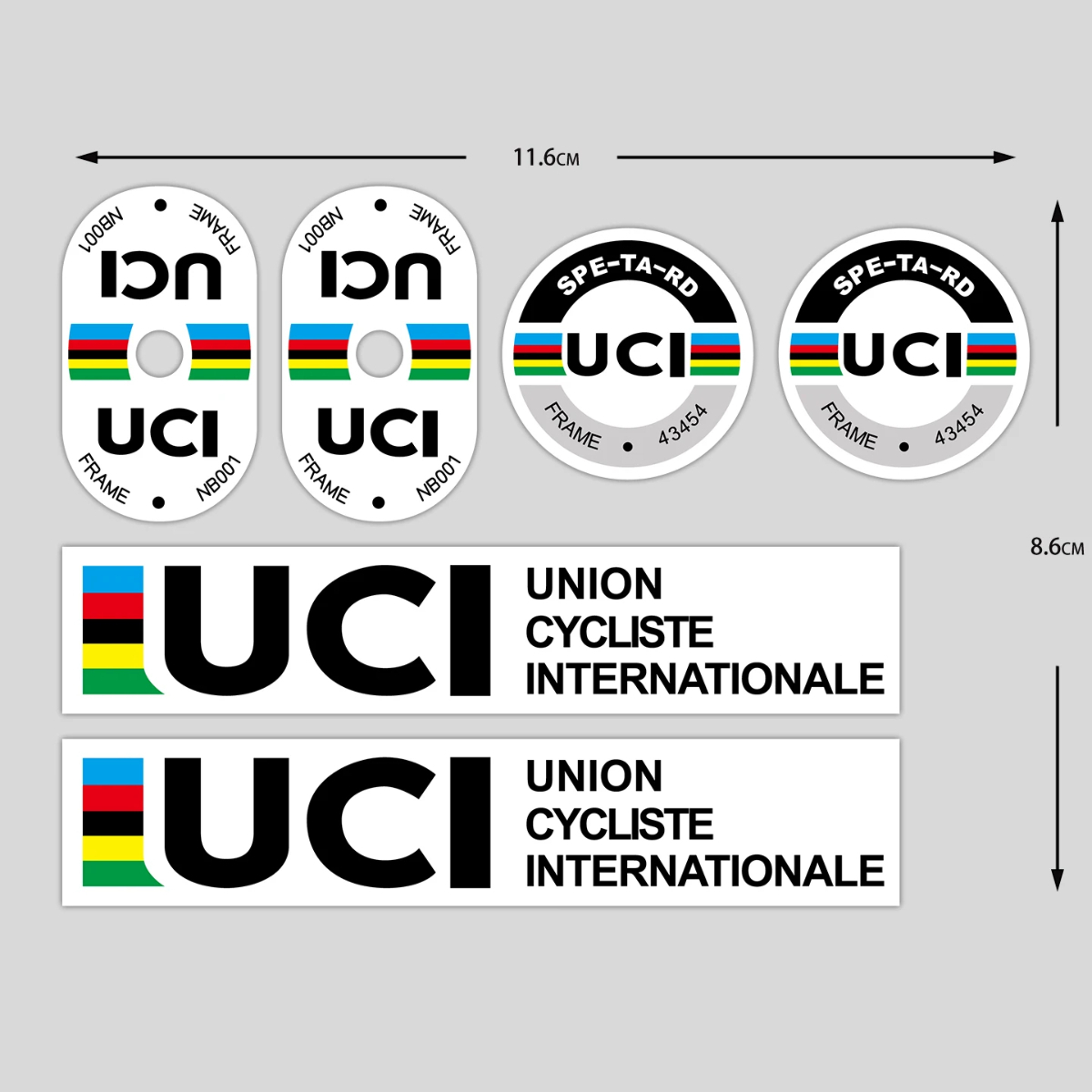 UCI Cycling Frame Stickers Dur - Mountain Biking Uci ulasan dan harga