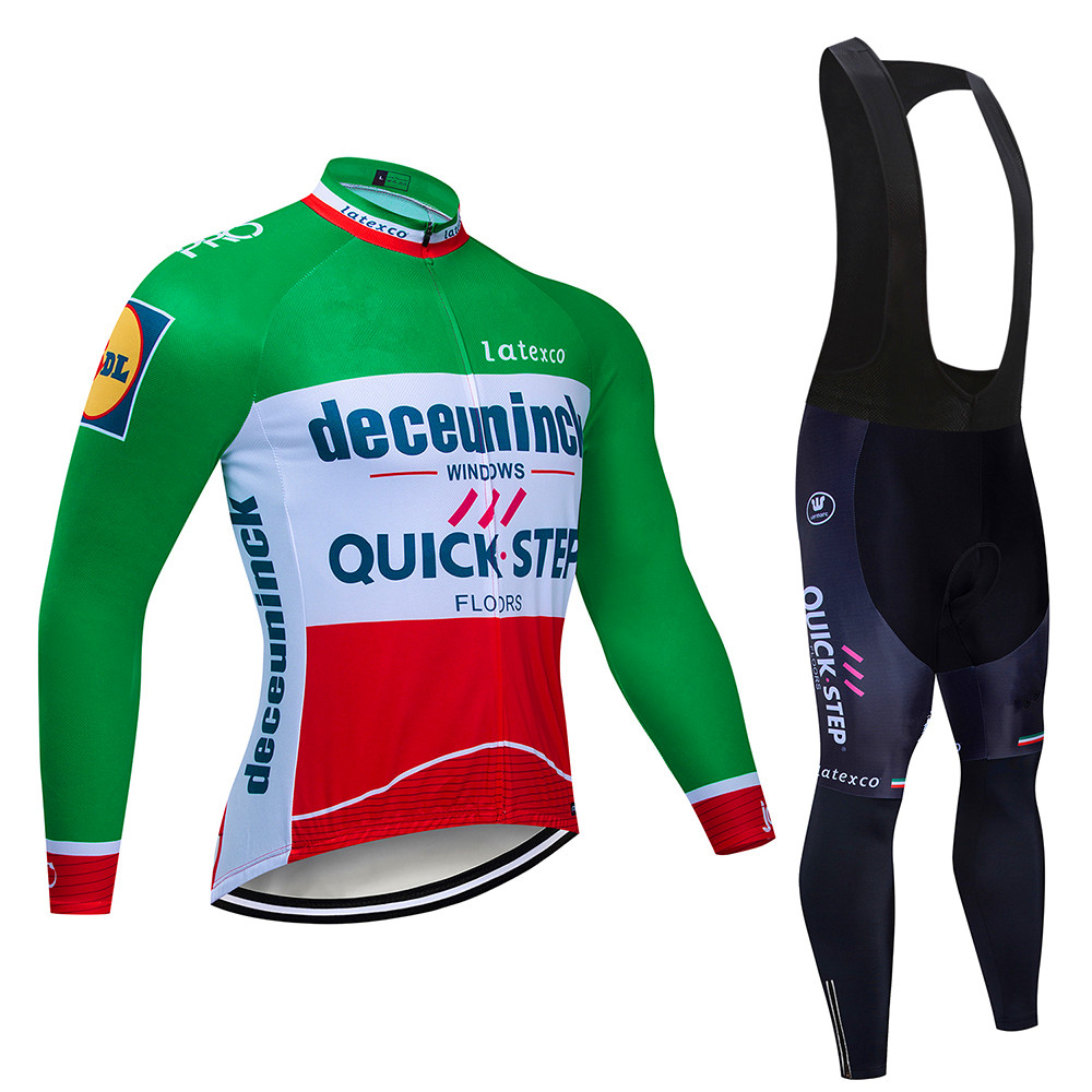 Quick step Cycling Jersey Set  - Mountain Biking Jerseys Men ulasan dan harga