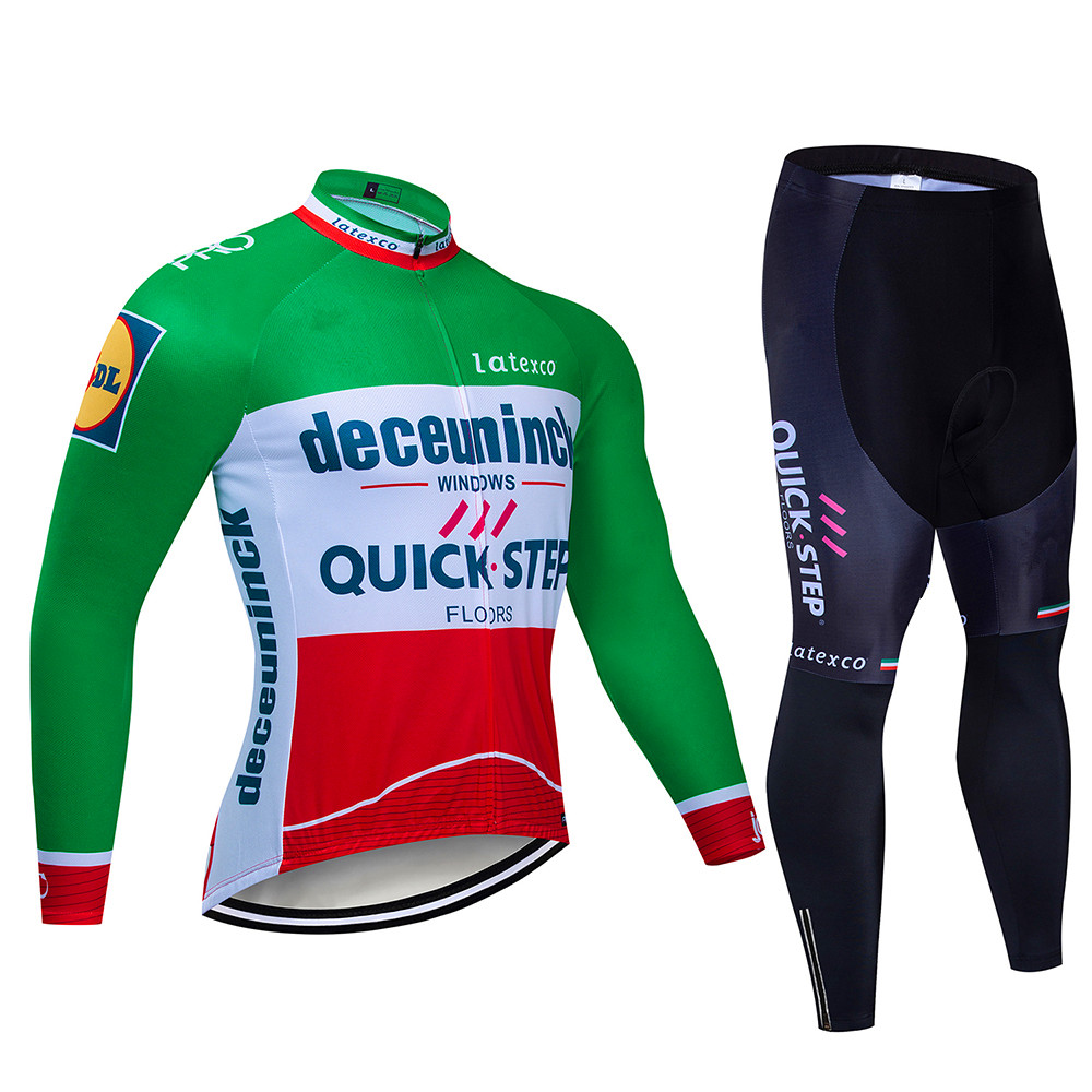 Quick step Cycling Jersey Set  - Mountain Biking Jerseys Men ulasan dan harga