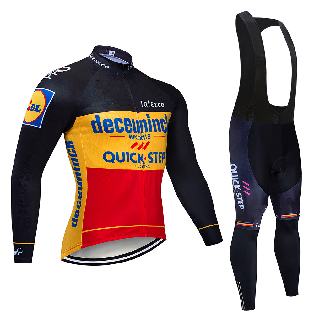 Quick step Cycling Jersey Set  - Mountain Biking Jerseys Men ulasan dan harga