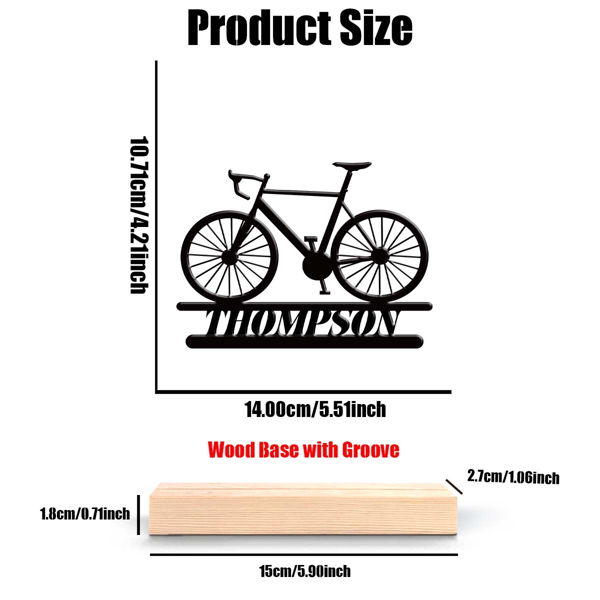 1Pc Csutom Mountain Bike Woode - Mountain Biking Gifts ulasan dan harga