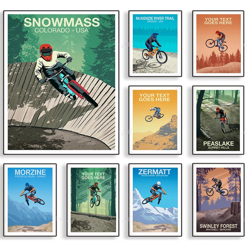 Mountain Bike Trail Poster Sno - Mountain Biking Pictures ulasan dan harga