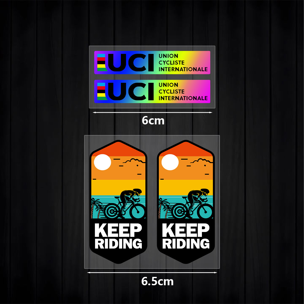 UCI Keep Riding Sticker Set 1S - Mountain Biking Uci ulasan dan harga