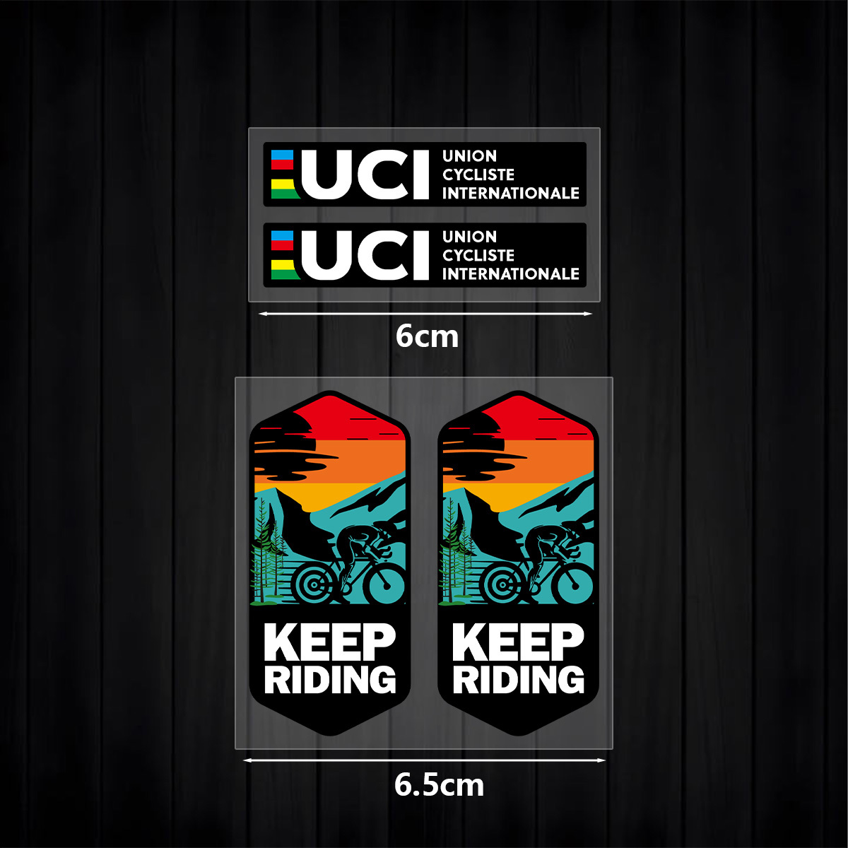 UCI Keep Riding Sticker Set 1S - Mountain Biking Uci ulasan dan harga