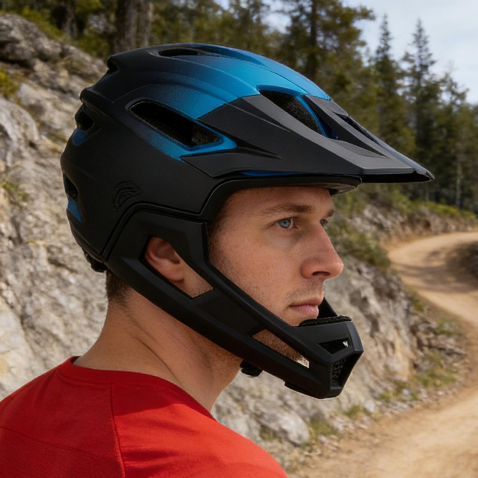 Detachable Full Face Bicycle H - Mountain Biking Helmet Kids ulasan dan harga