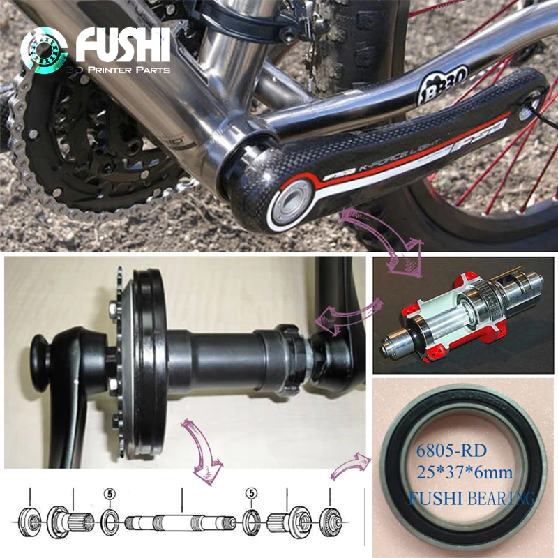 4PCS 6805-RD 25*37*6 mm Bicycl - Bottom Bracket Press ulasan dan harga